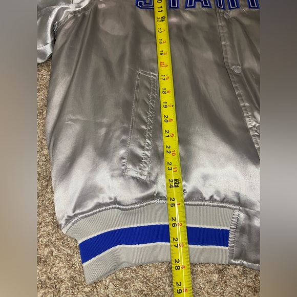 Vintage Starter Dallas Cowboys Tony Romo #9 NFL Satin Bomber Jacket Men Size XL - Picture 3 of 12